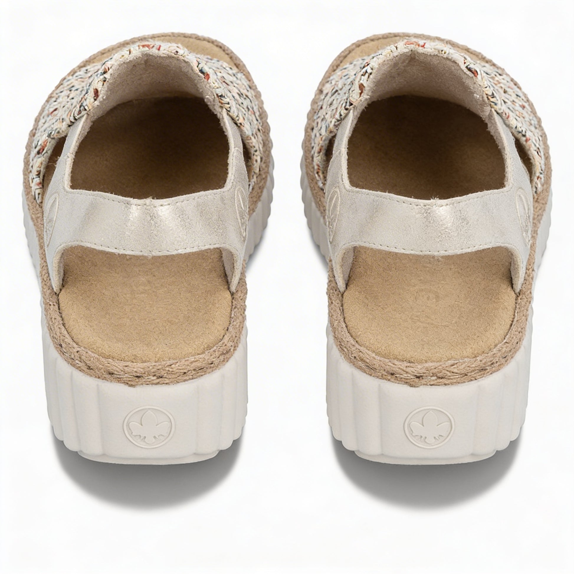 Rieker RACHEL Womens Wedge Sandals Beige