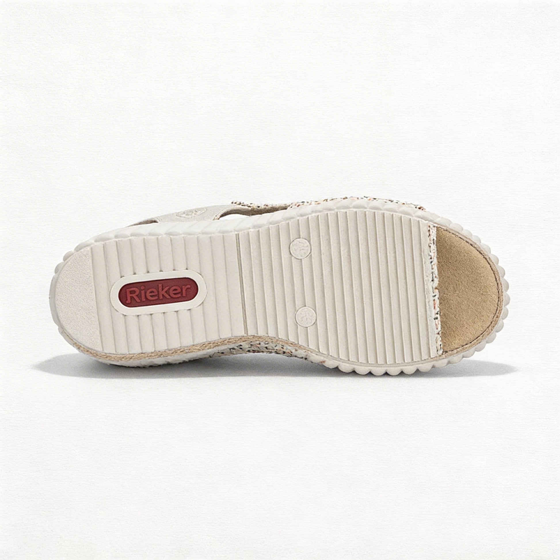 Rieker RACHEL Womens Wedge Sandals Beige