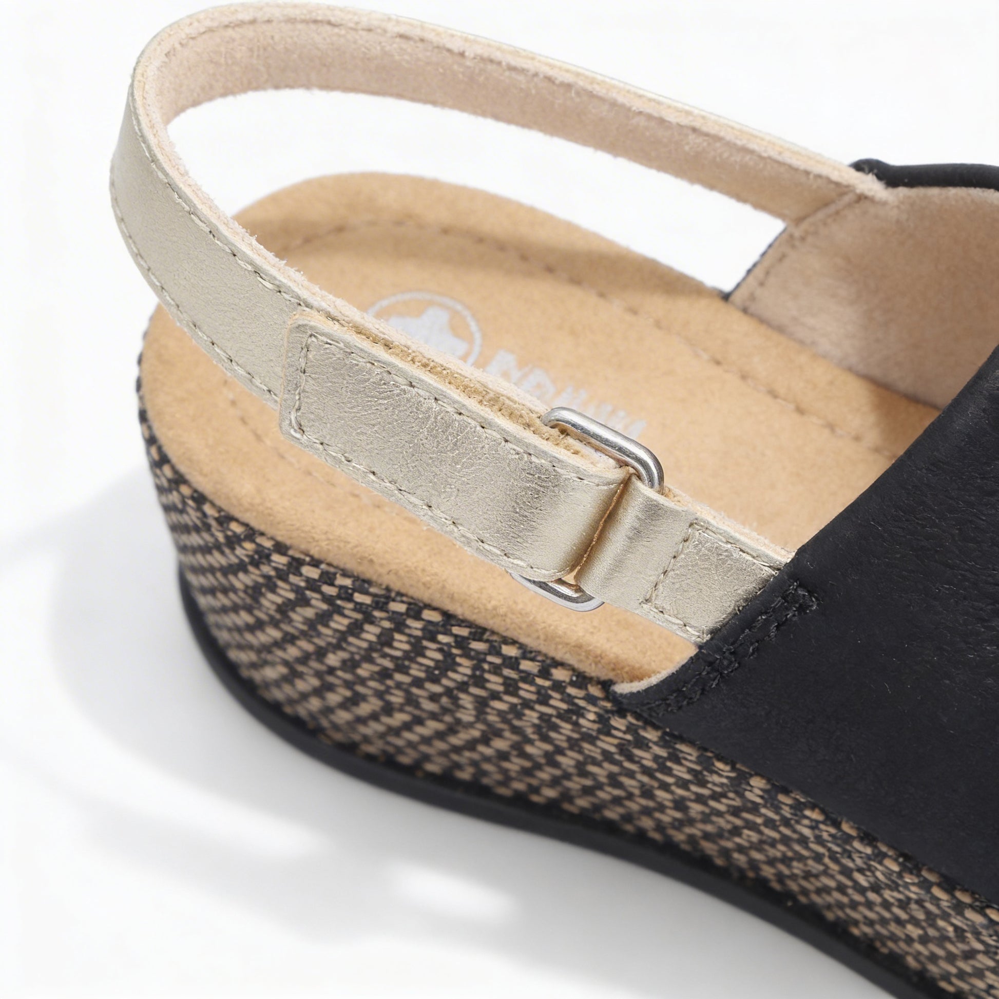 Rieker 69460 Womens Slingback Sandals Black