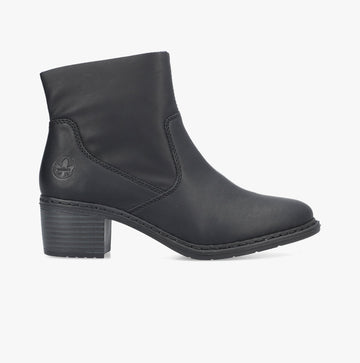 Rieker 70170-00 Womens Ankle Boots Black