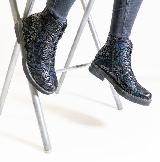 Rieker 72010-14 Womens Boots Blue