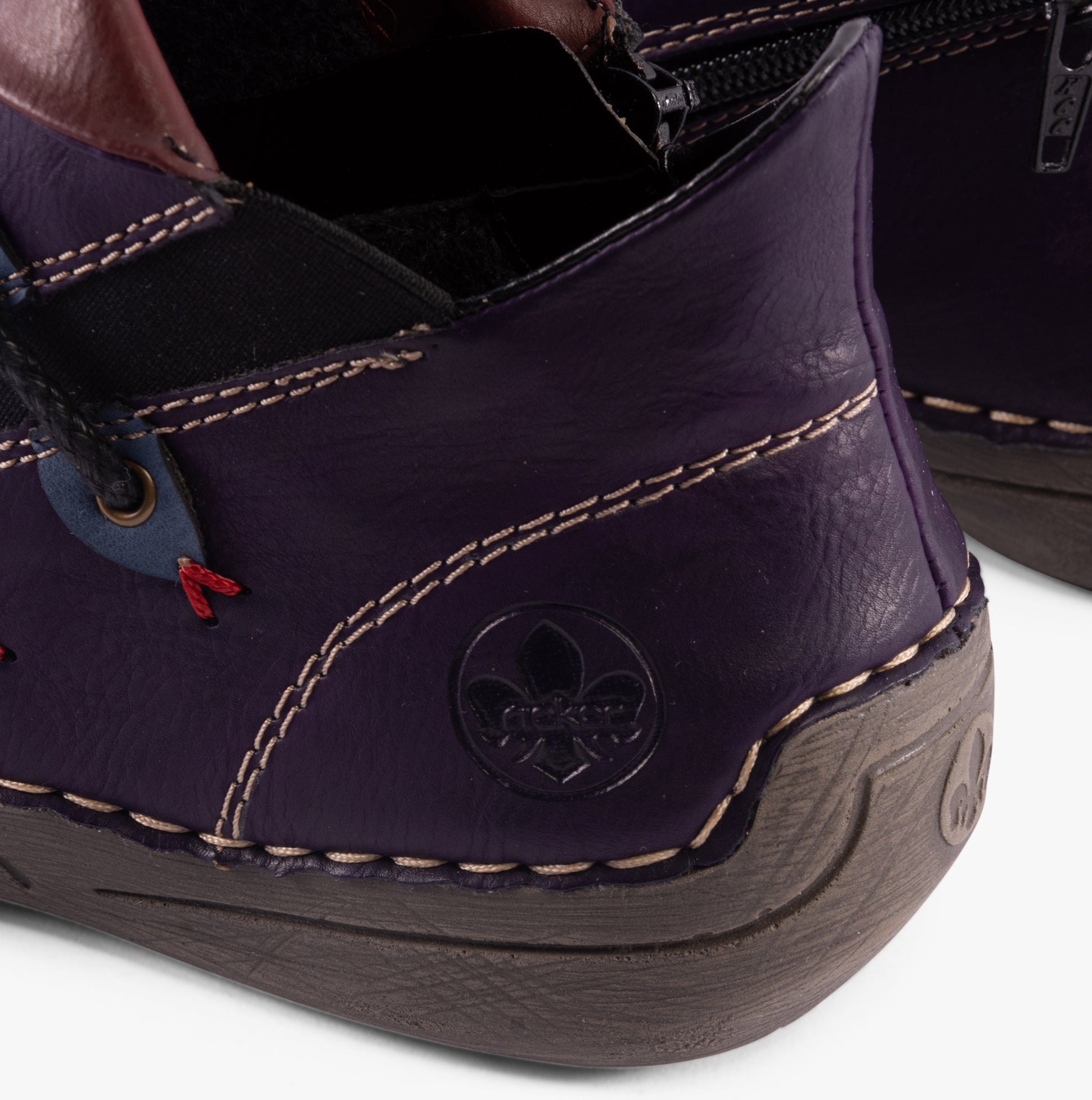 Rieker 72581-30 Womens Ankle Boots Purple
