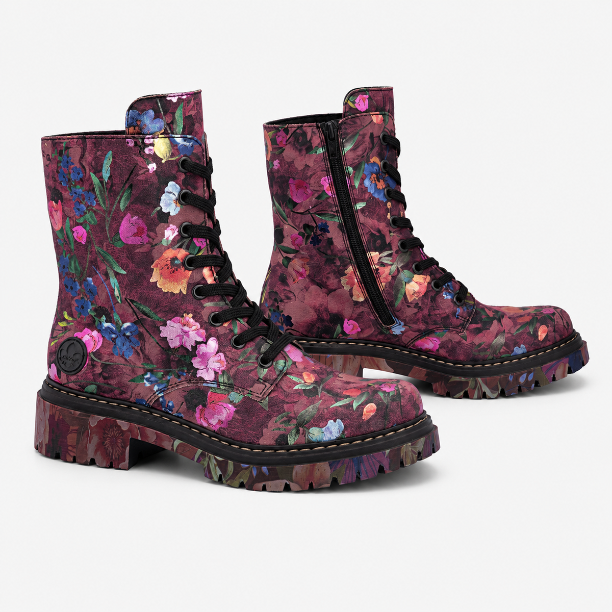 Rieker 72627 Womens Biker Boots Multi