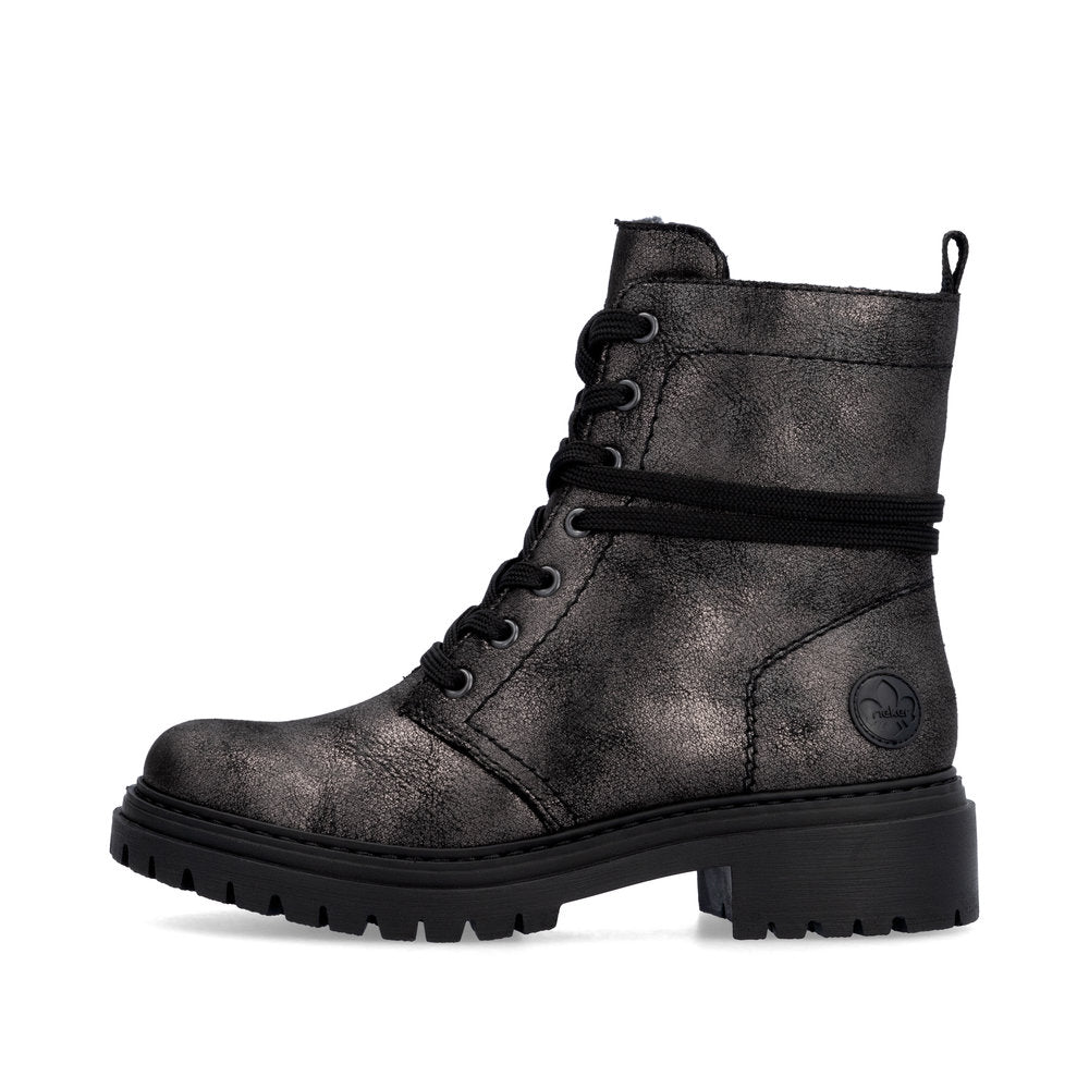 Rieker 72675 Womens Ankle Boots Black