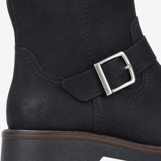 Rieker 73292 Womens Knee High Boots Black