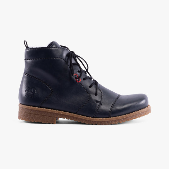 Rieker 73500 Womens Ankle Boots Blue