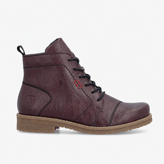 Rieker 73500 Womens Ankle Boots Red