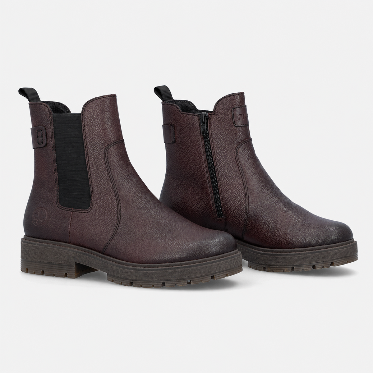 Rieker 75860 Womens Chelsea Boots Cherry
