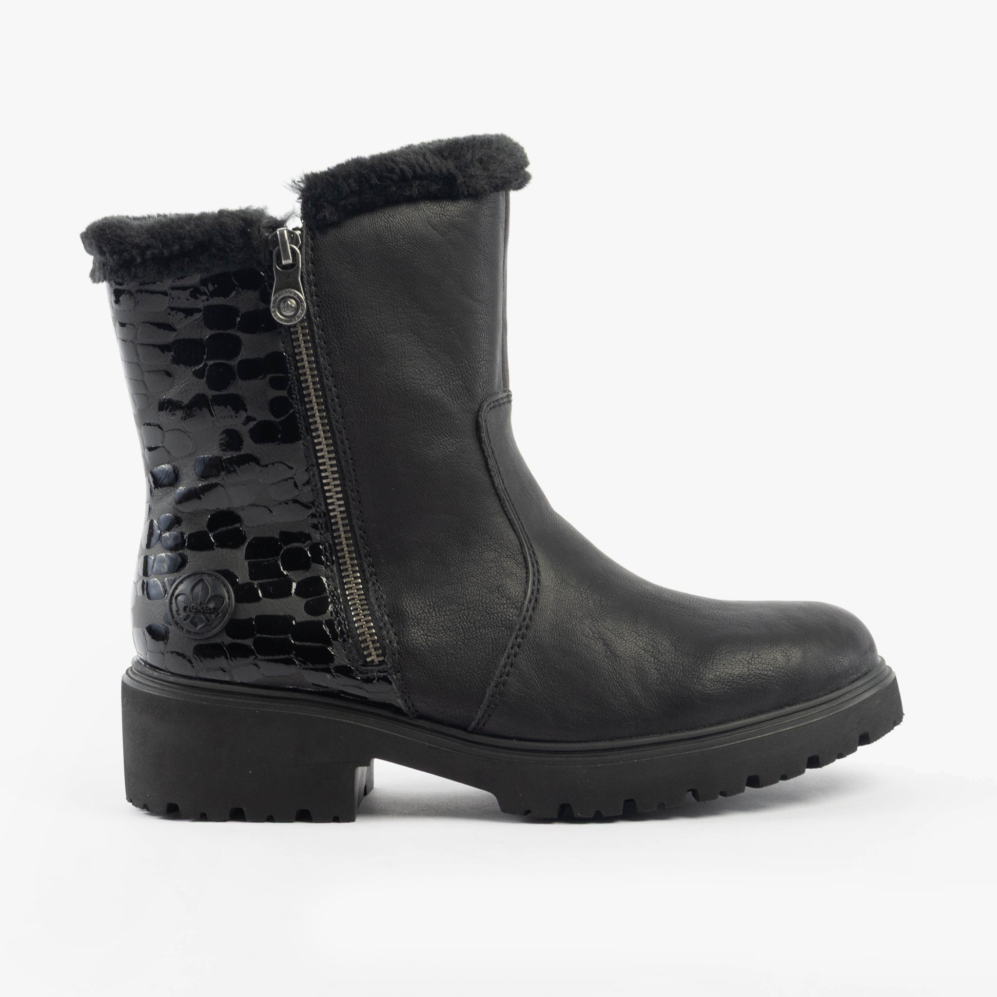 Rieker 76061-00 Womens Boots Black