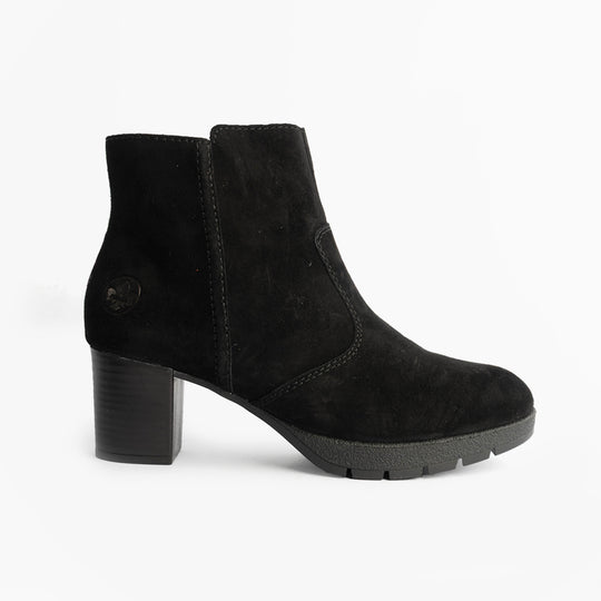 Rieker 77665 Womens Ankle Boots Black