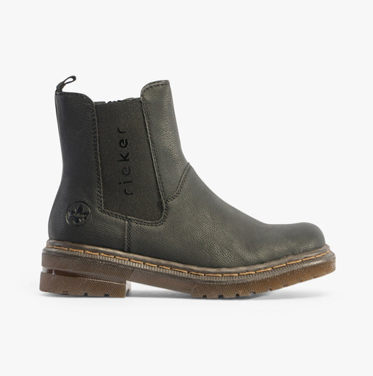 Rieker 78292-00 Womens Ankle Boots Black