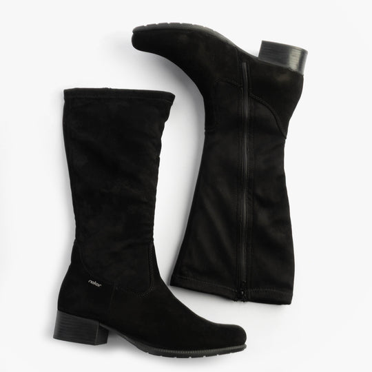 Rieker 78654 Womens Mid-Calf Boots Black