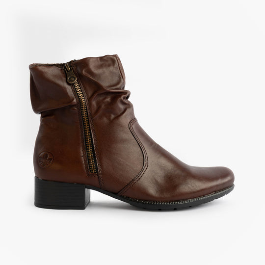 Rieker 78656 Womens Ankle Boots Brown