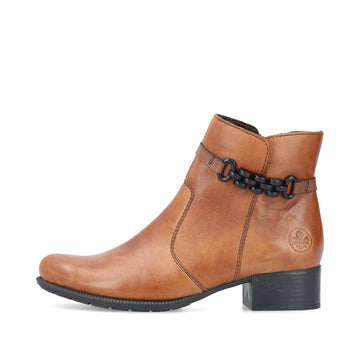 Rieker 78676-25 Womens Leather Boots Brown