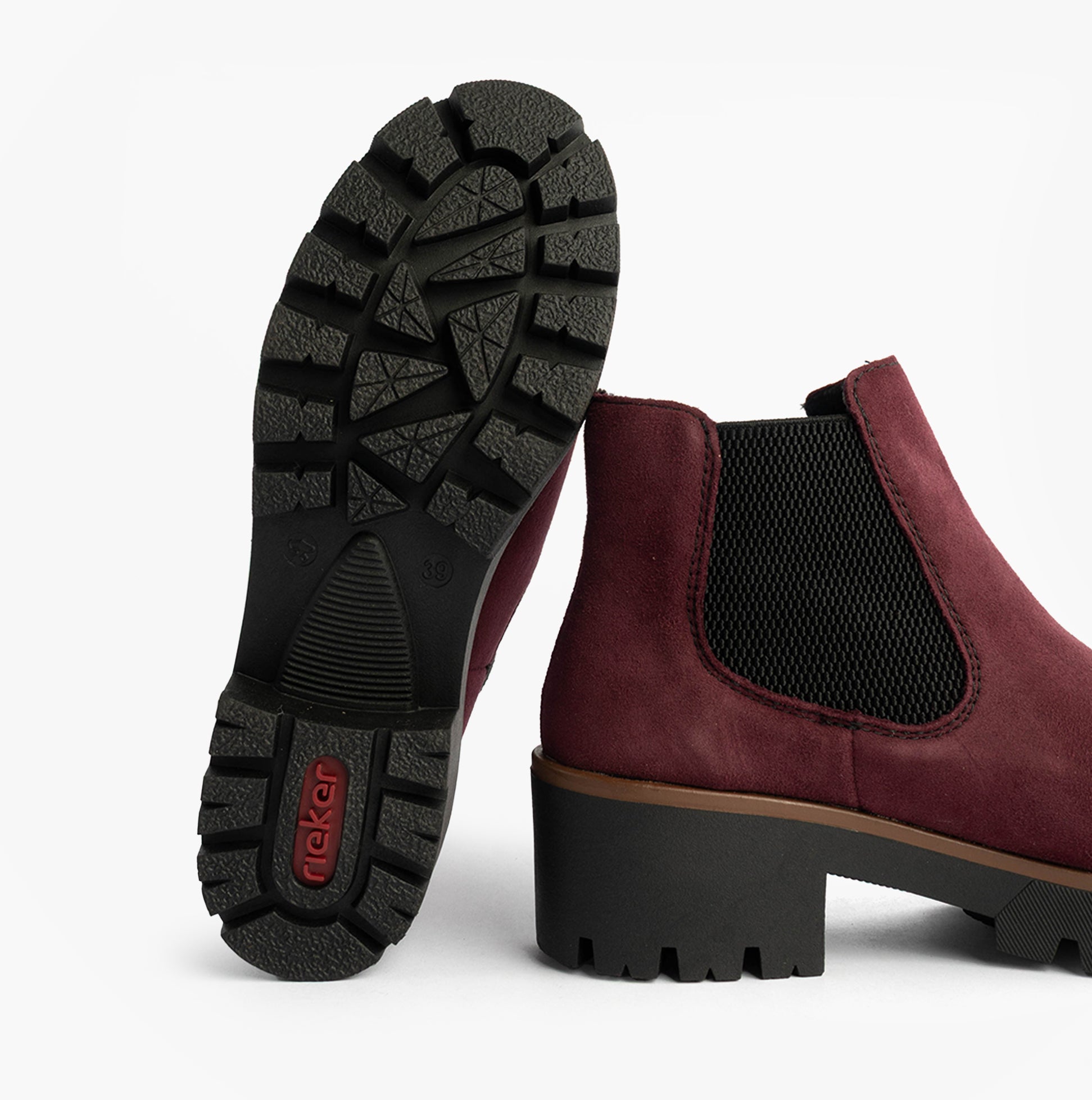 Rieker 79265-30 Womens Boots Red