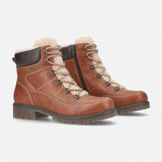Rieker 79523 Womens Ankle Boots Nut-Antique/Clay