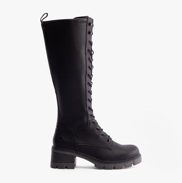 Rieker 92044-00 Womens Tall Boots Black