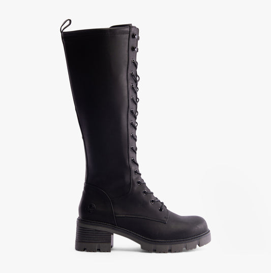 Rieker 92044-00 Womens Tall Boots Black
