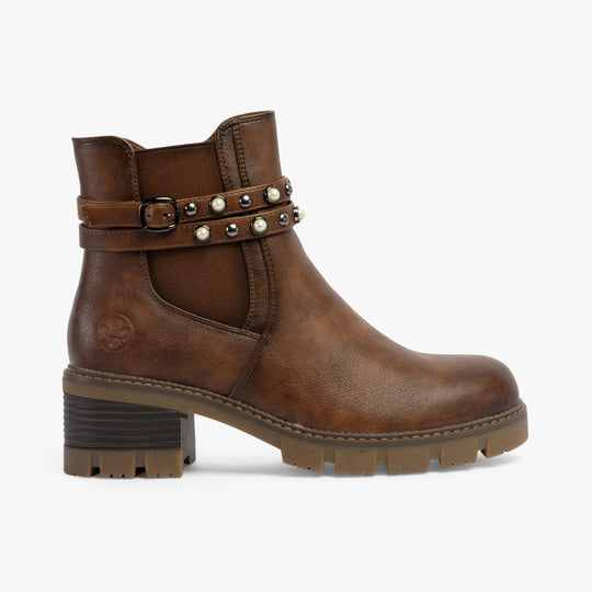 Rieker 92064 Womens Ankle Boots Brown