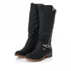 Rieker 94652-00 Womens Knee High Boots Black