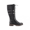 Rieker 94732-00 Womens Knee High Boots Black