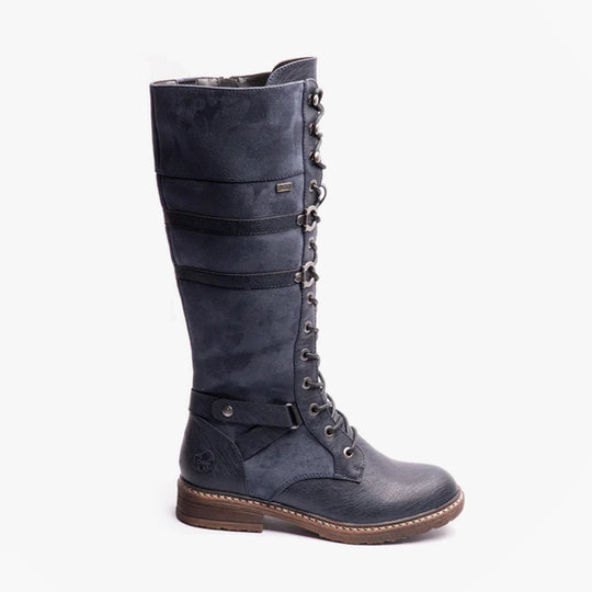 Rieker 94732 Womens Knee High Boots Blue