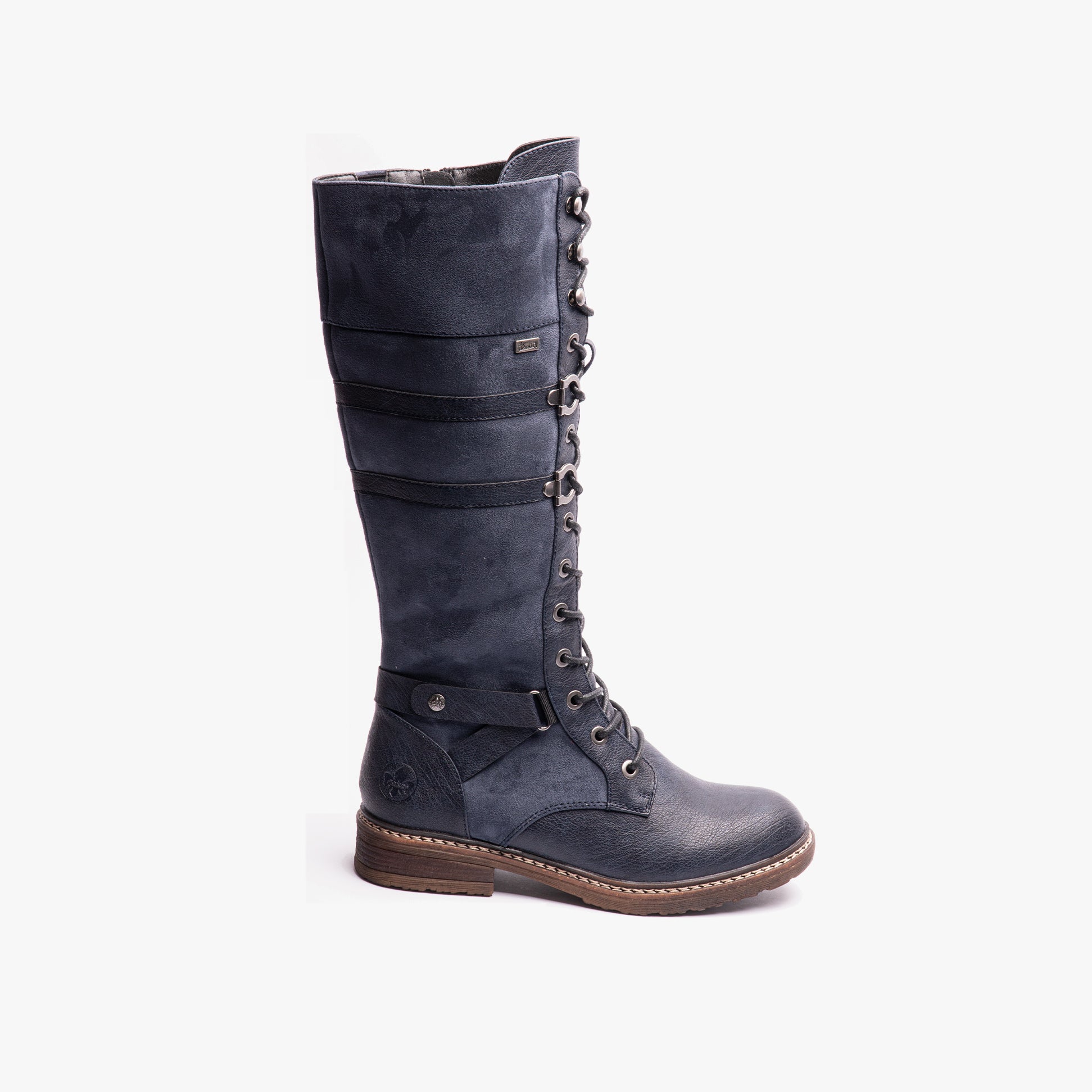 Rieker 94732-14 Womens Knee High Boots Blue