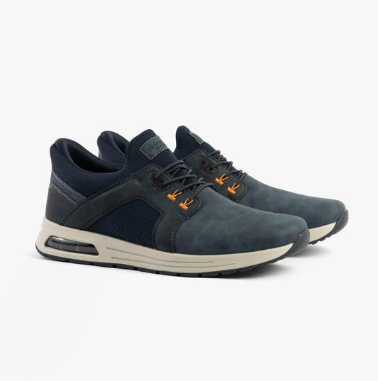 Rieker B1053-14 Mens Shoes Blue