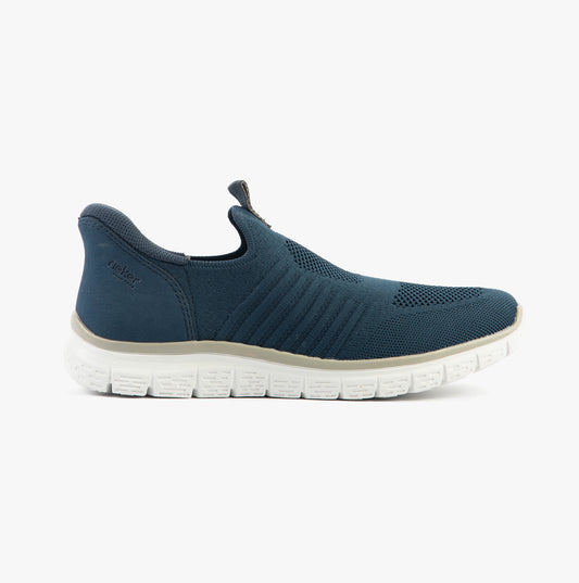 Rieker B6659-14 Mens Shoes Blue