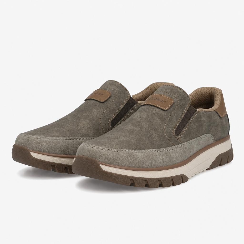 Rieker B9350 Mens Comfort Trainers Brown