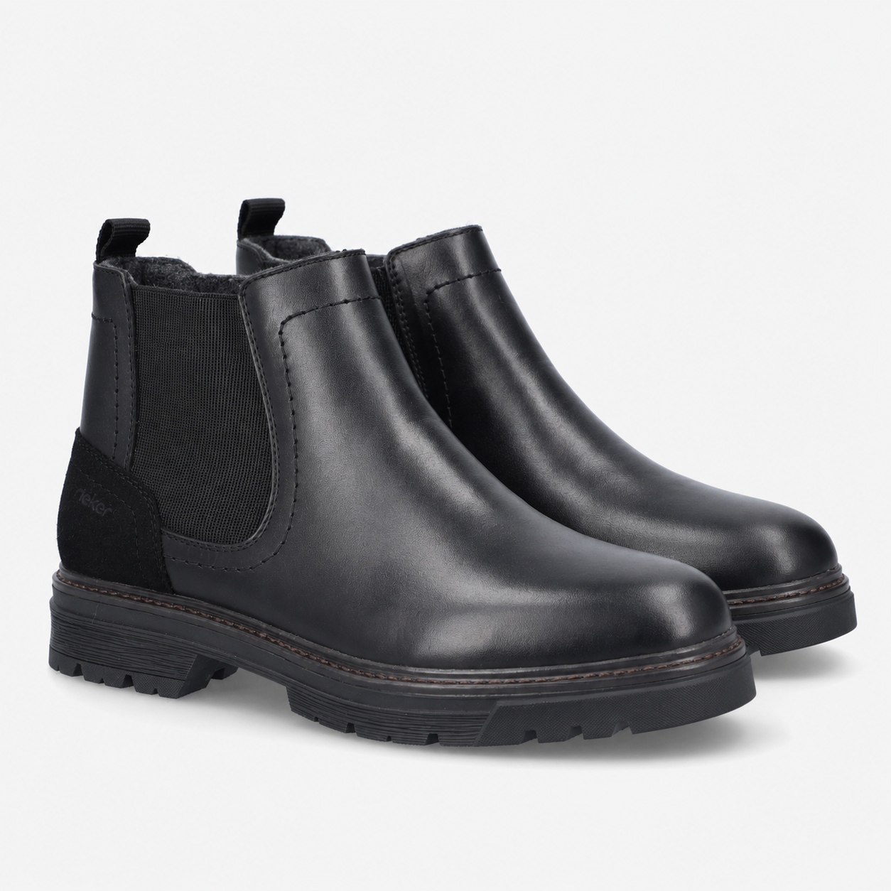 Rieker F2750 Mens Ankle Boots Black