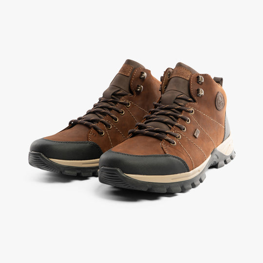 Rieker F6814 Mens Ankle Boots Brown