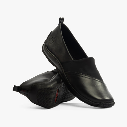 Rieker L1790 Womens Slip-On Shoes Black