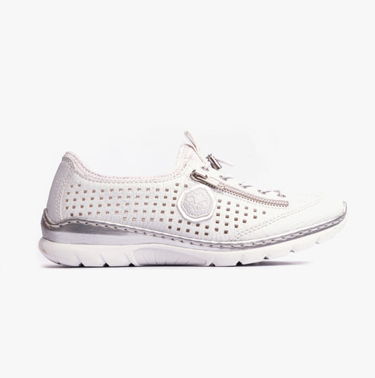 Rieker L3296-82 Womens Shoes White