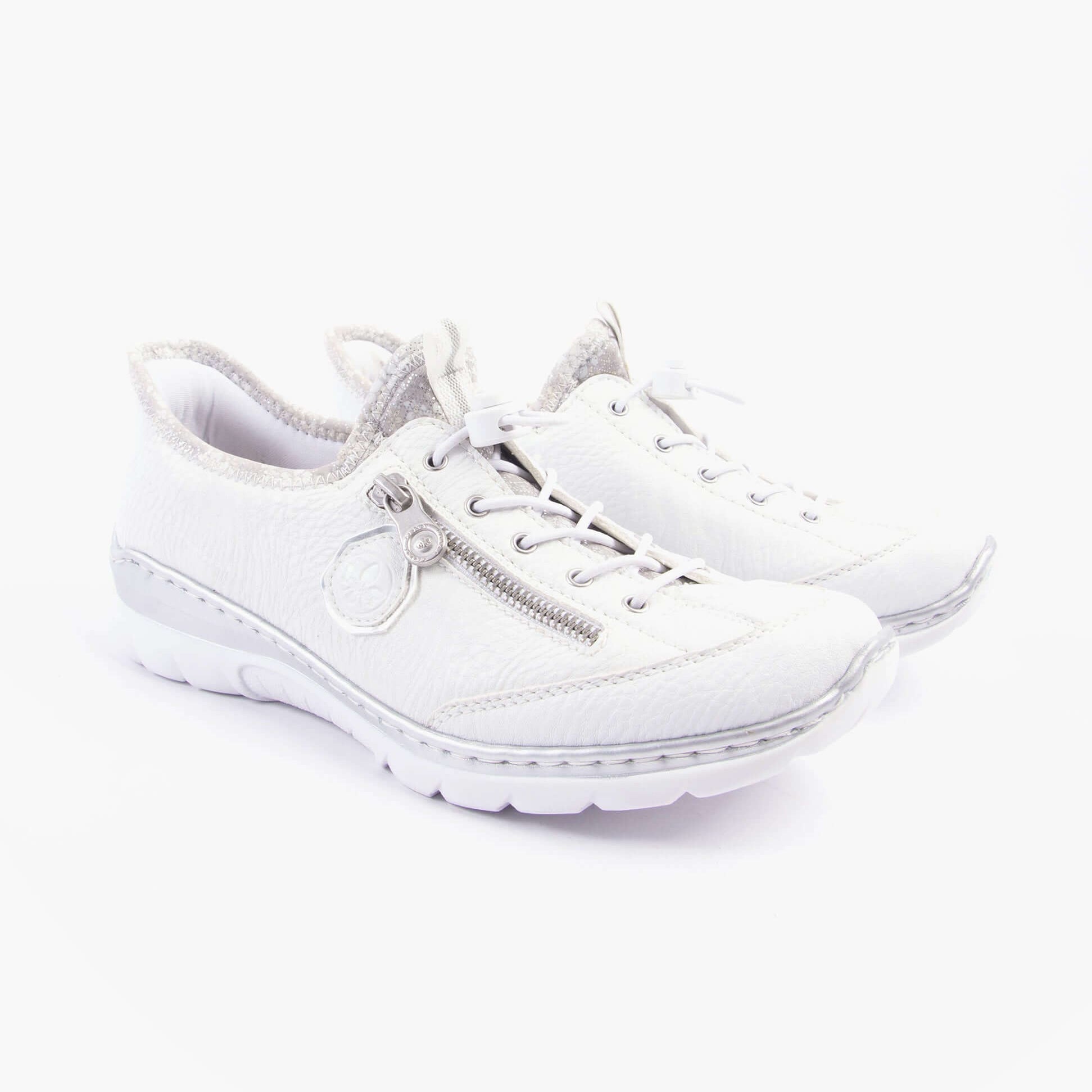 Rieker Womens Shoes White Combination