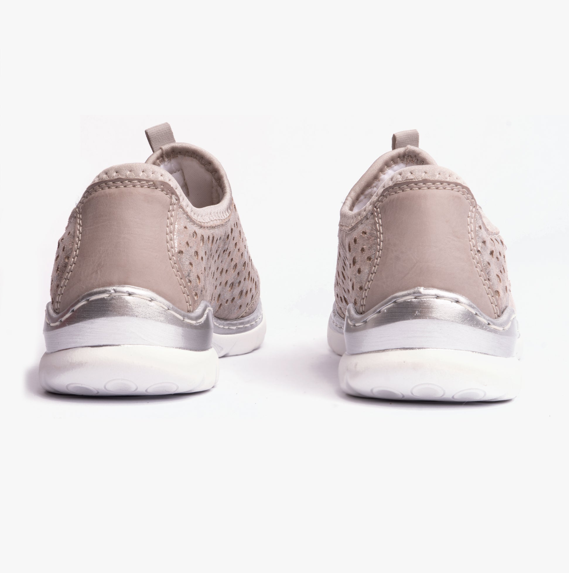 Rieker L32P6-90 Womens Shoes Metallic