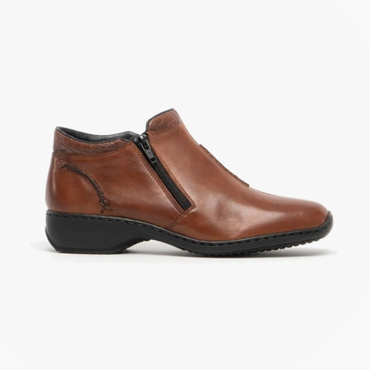 Rieker L3882 Womens Ankle Boots Brown