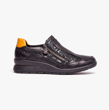 Rieker L4850-00 Womens Shoes Black