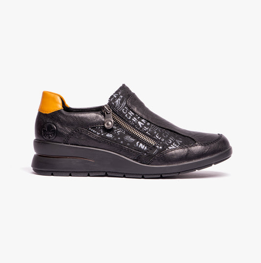 Rieker L4850-00 Womens Shoes Black