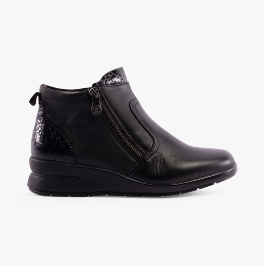 Rieker L4861-00 Womens Boots Black