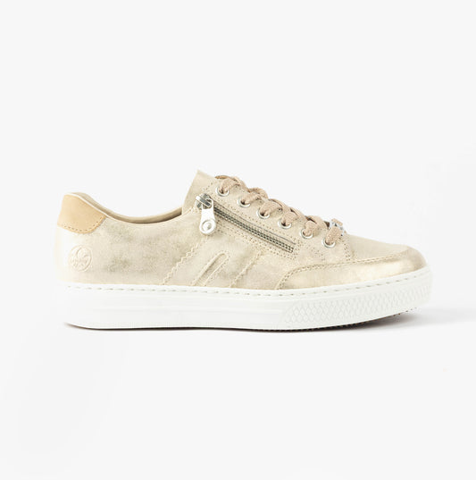 Rieker L5903-62 Womens Shoes Beige