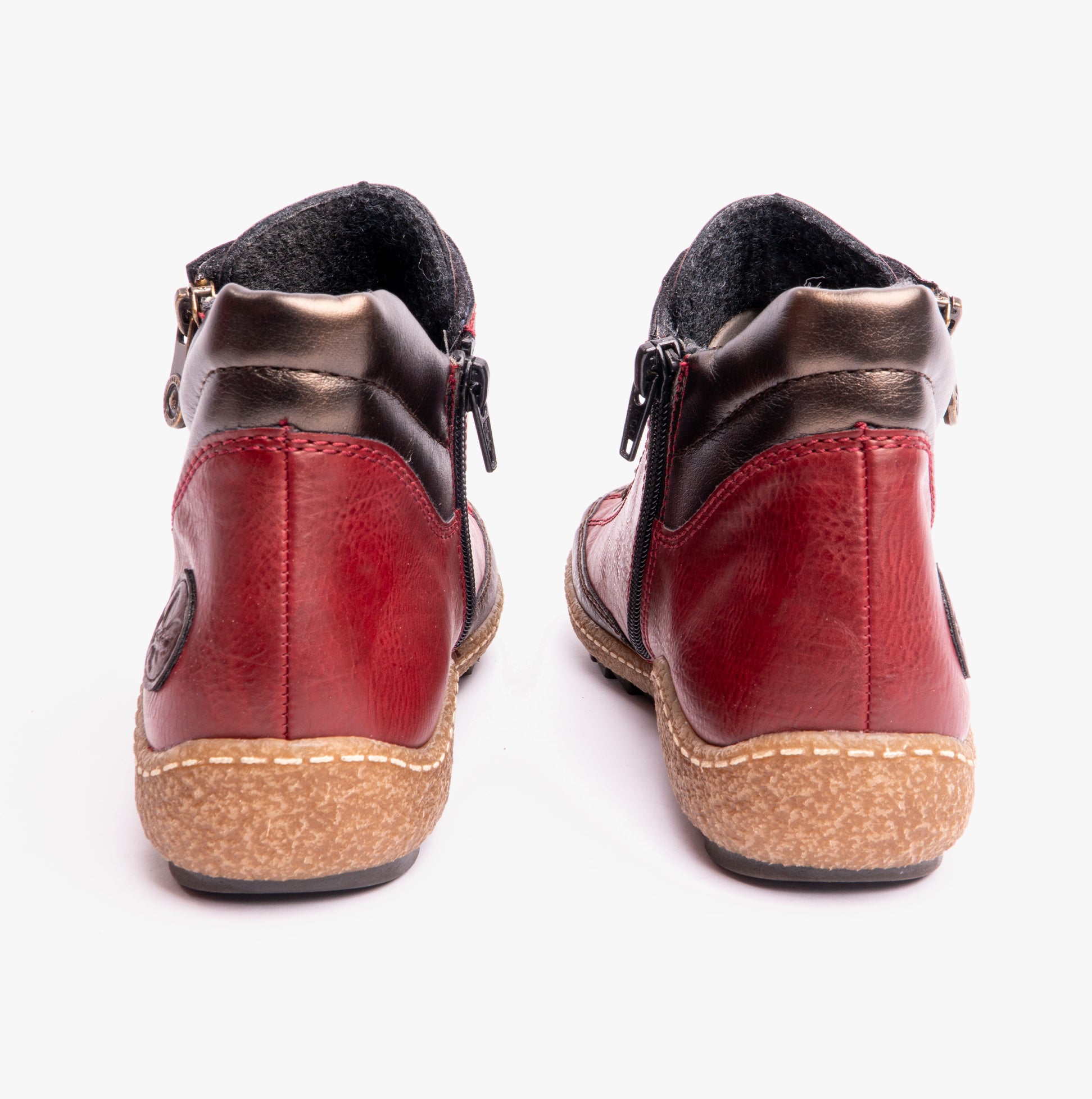 Rieker L7500-35 Womens Boots Red