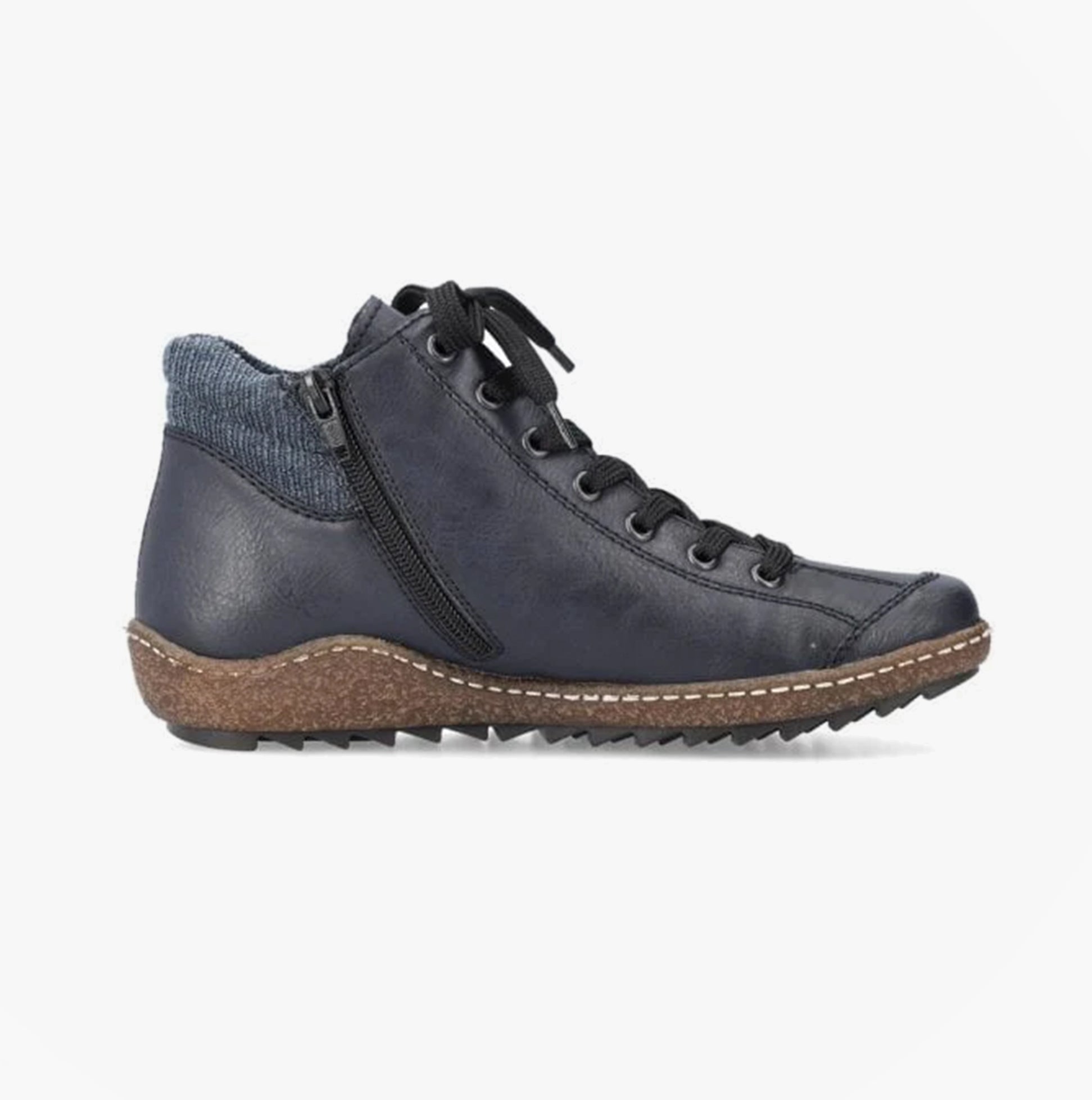 Rieker L7514-14 Womens Ankle Boots Blue
