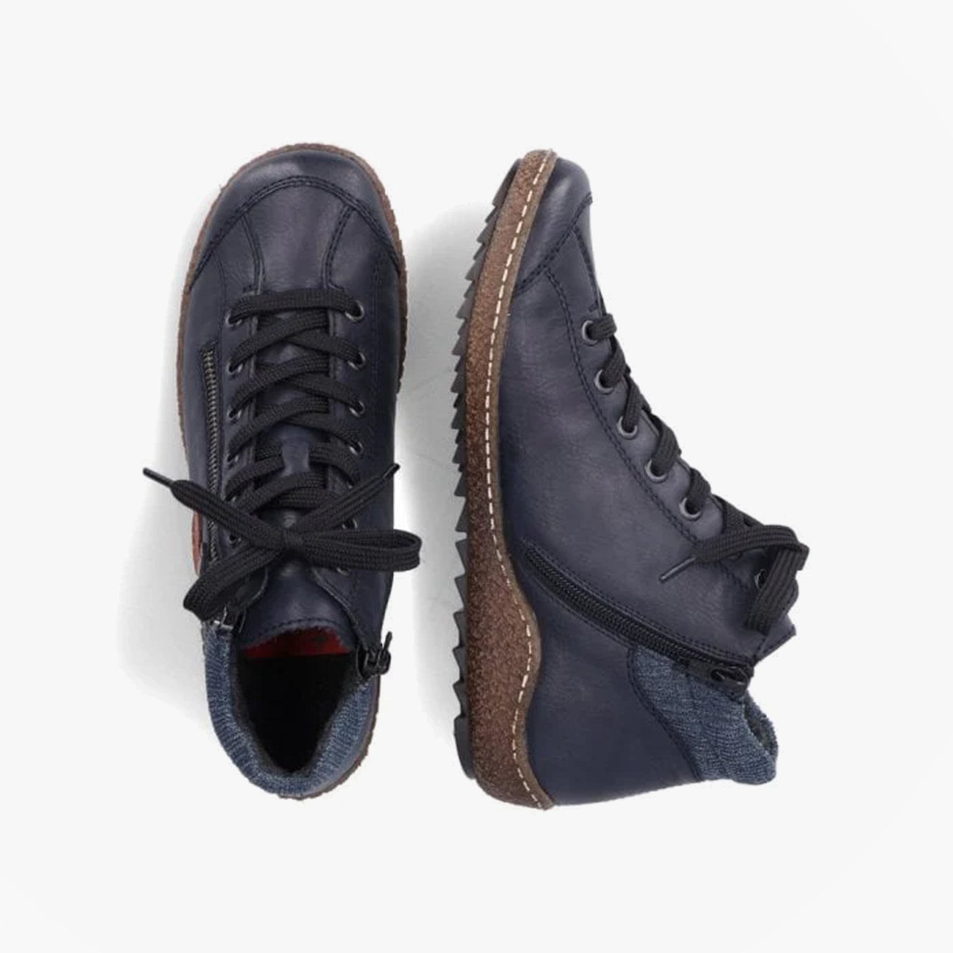 Rieker L7514-14 Womens Ankle Boots Blue