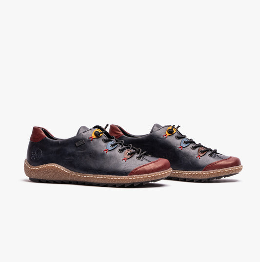 Rieker L7561-14 Womens Shoes Blue/Multi