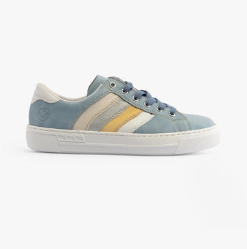 Rieker L8802-10 Womens Shoes Blue