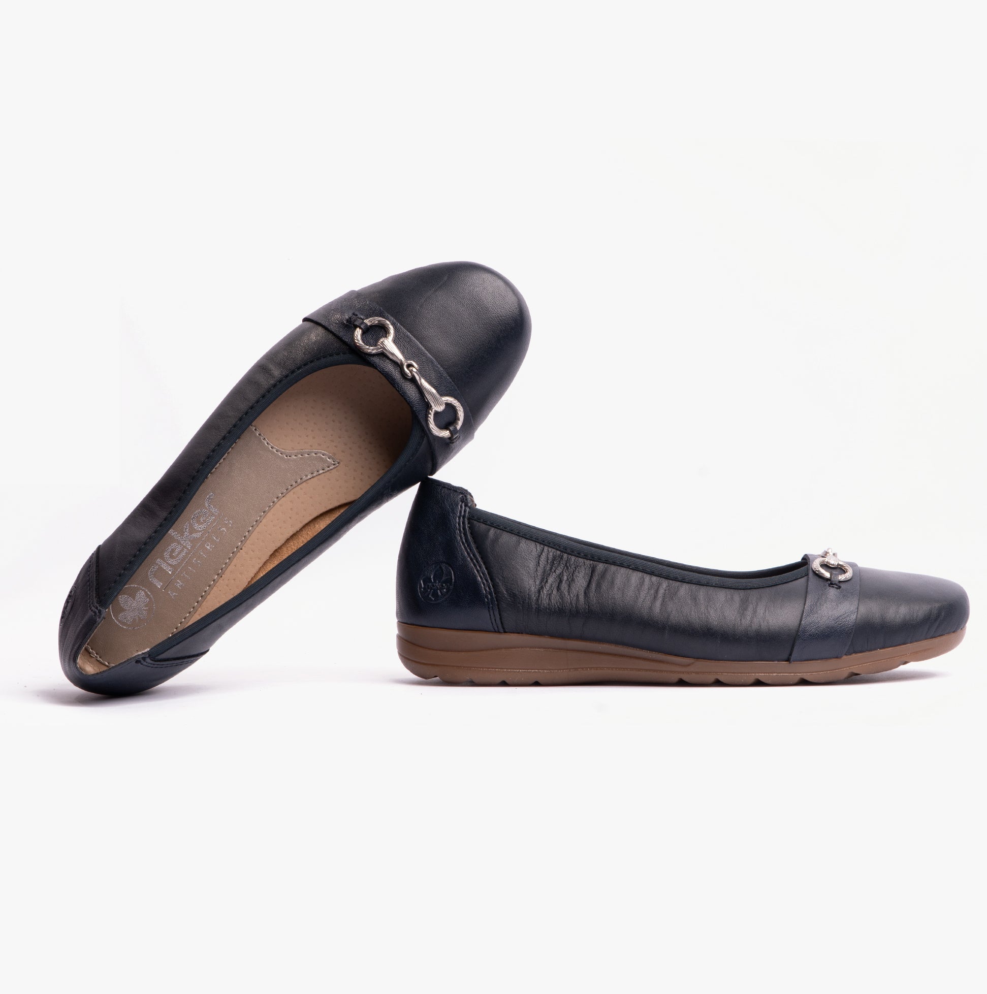 Rieker L9360-14 Womens Shoes Blue