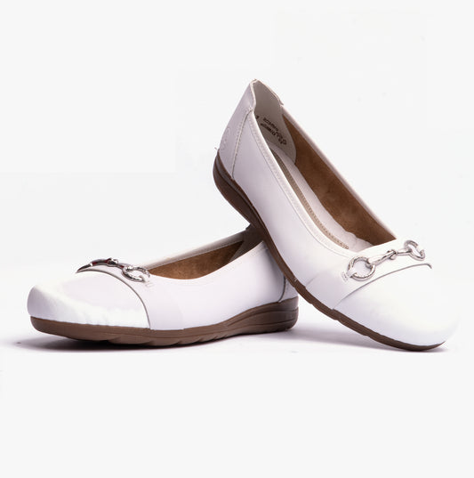 Rieker L9360-80 Womens Shoes White
