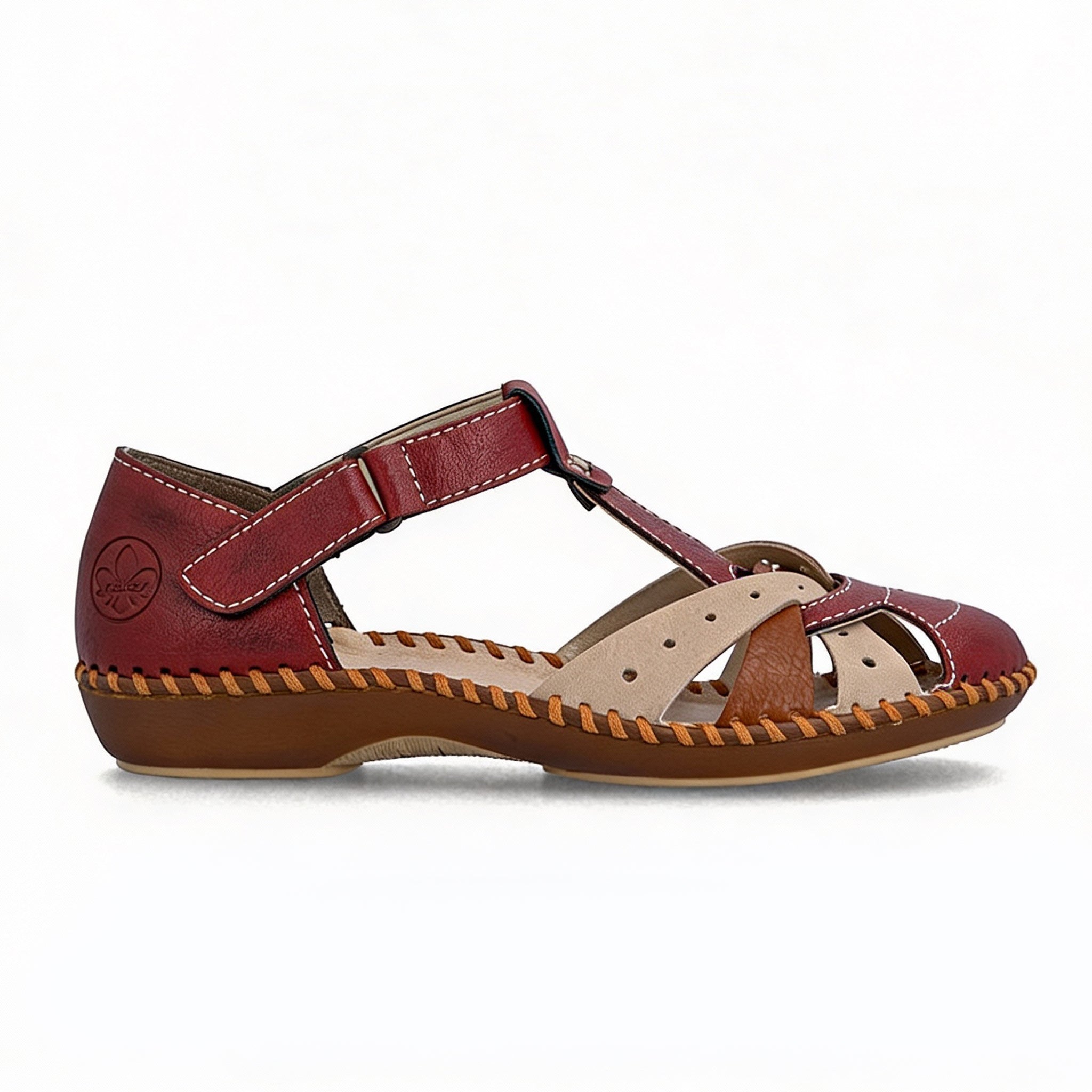 Rieker M1655-34 DESIDERIA Womens Gladiator Sandals Red