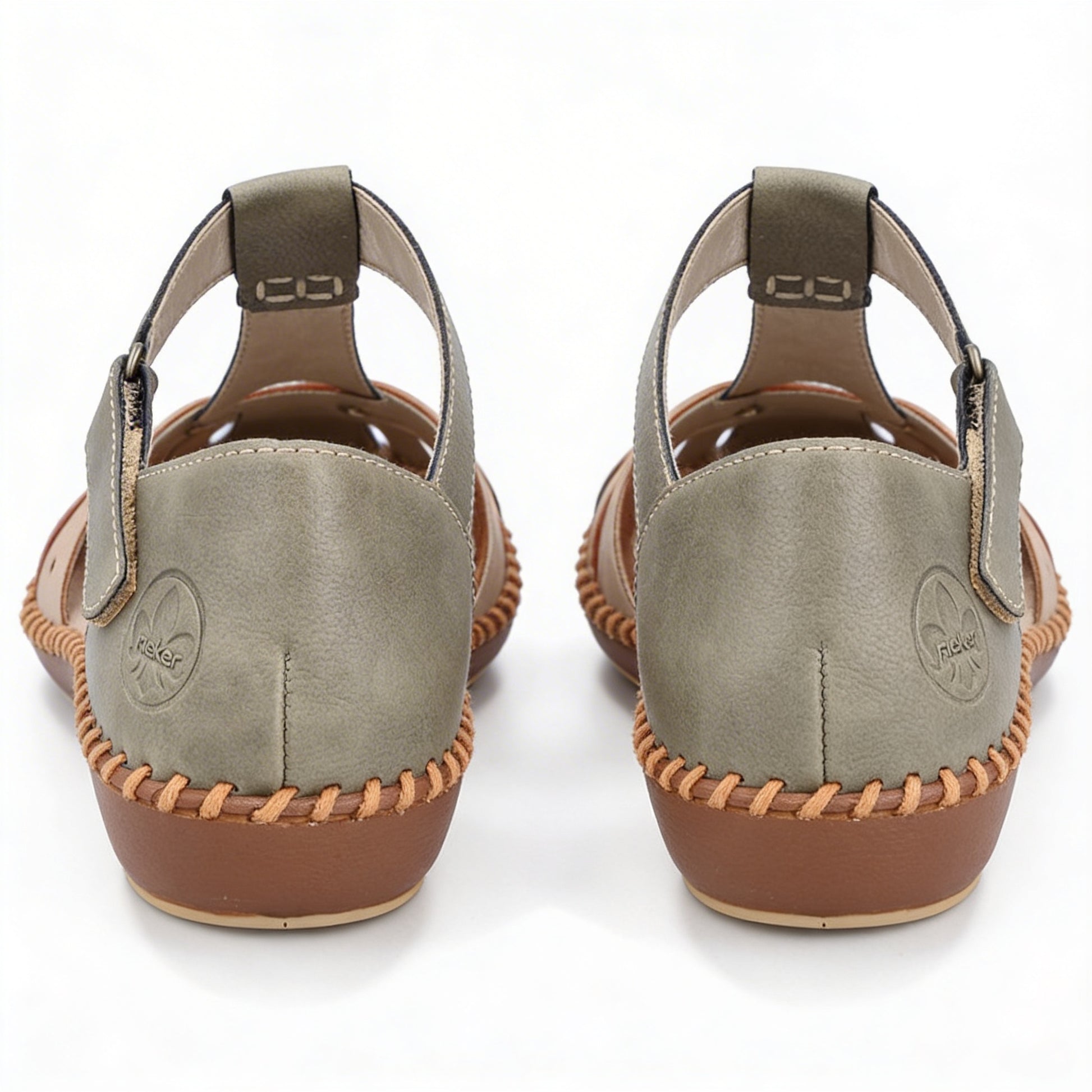 Rieker M1655-54 Womens Sandals Green